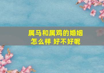 属马和属鸡的婚姻怎么样 好不好呢